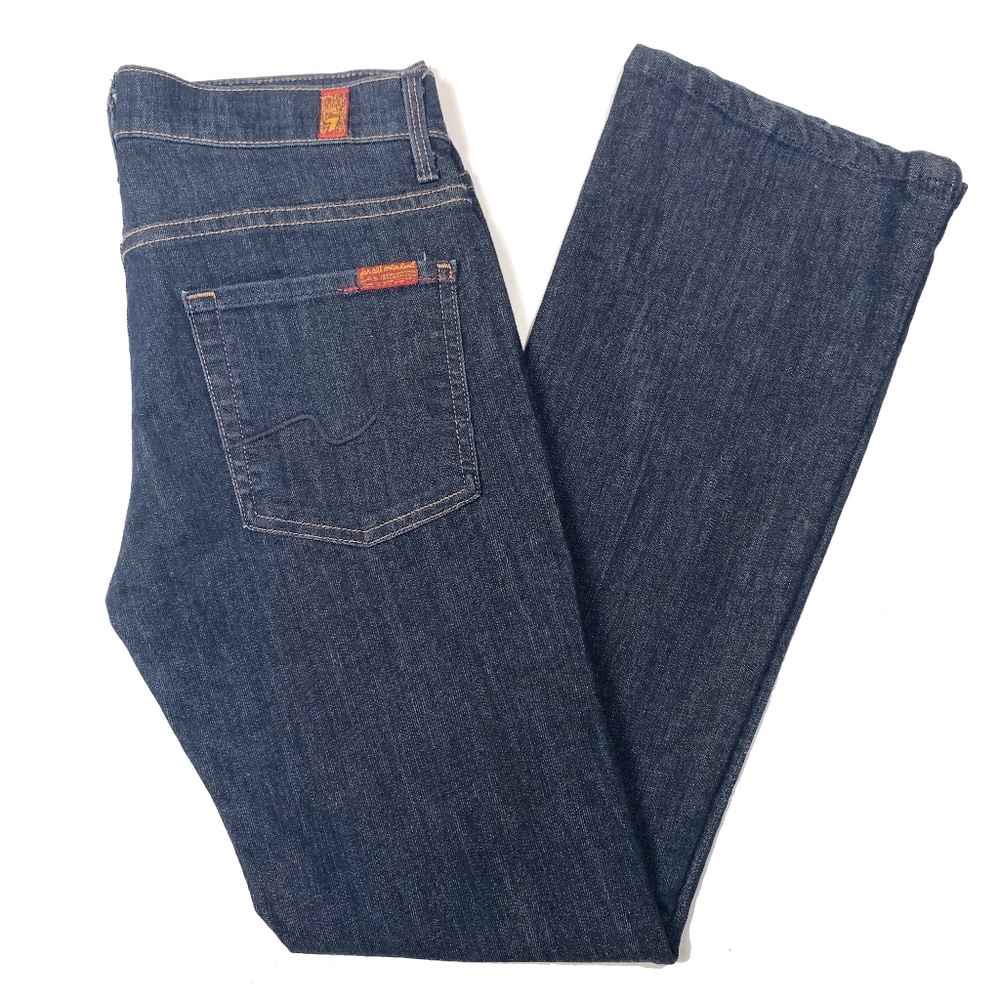 7 For All Mankind High Waist Dark Wash Boot Jeans